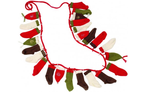 Knit stockings and hats advent calendar