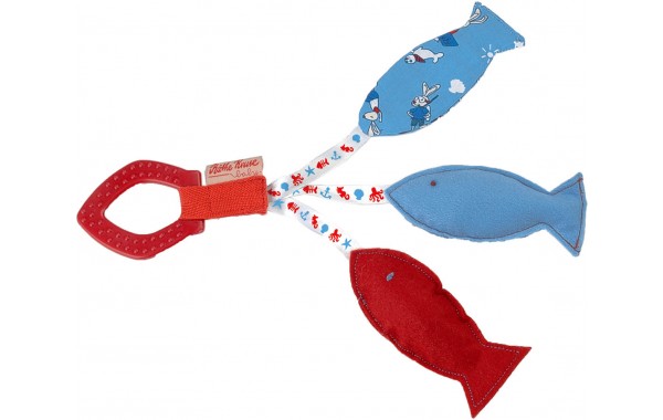 Teething toy with three fish