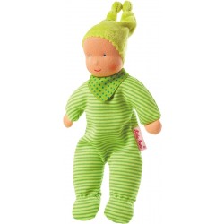 Baby Schatzi green Waldorf doll