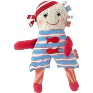 Ikibab boy doll with rattle