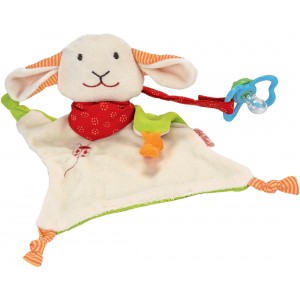 Lamb pacifier towel doll