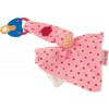 Organic pink pacifier towel doll