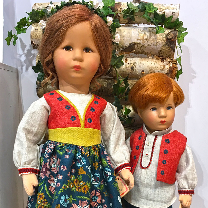 Kathe Kruse Cosima and Richard collector dolls Nuremberg 2020