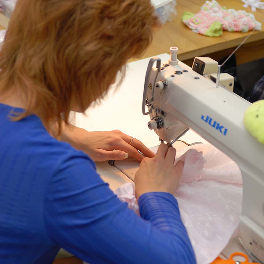 Expertly sewn doll clothing