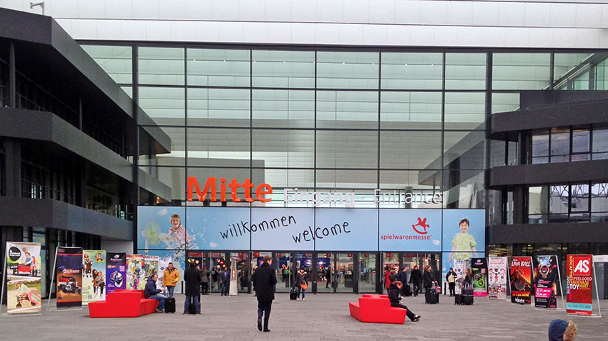 The entrance to the Spielwarenmesse, Nuremberg